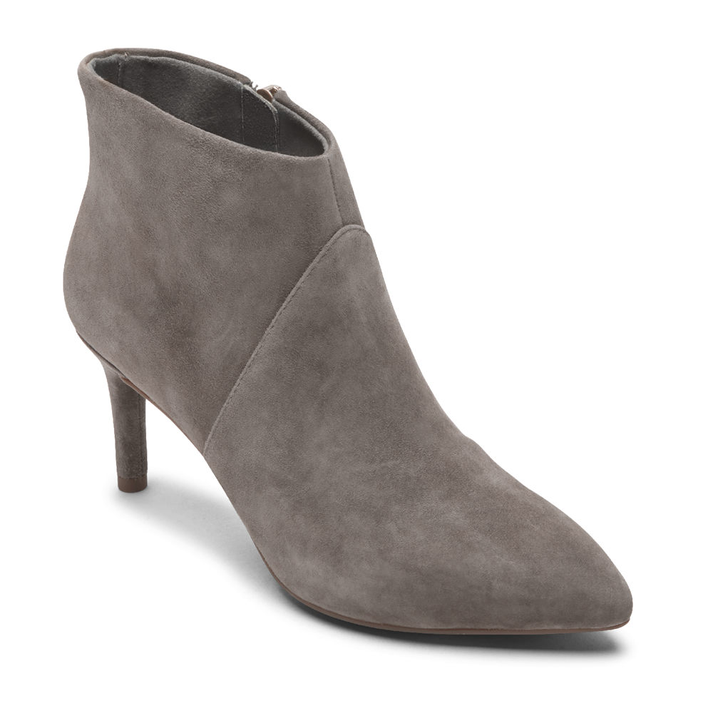 Rockport Womens Boots Grey - Total Motion Ariahnna Ankle - UK 792-PQNBJG